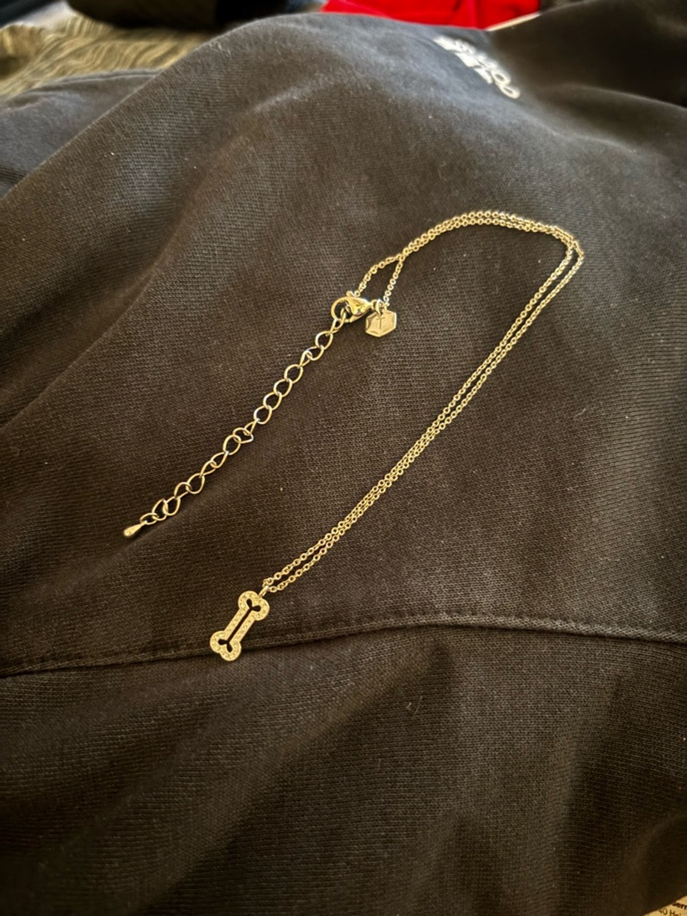 TCS Dog Bone Pendant Necklace - Women Jewelry